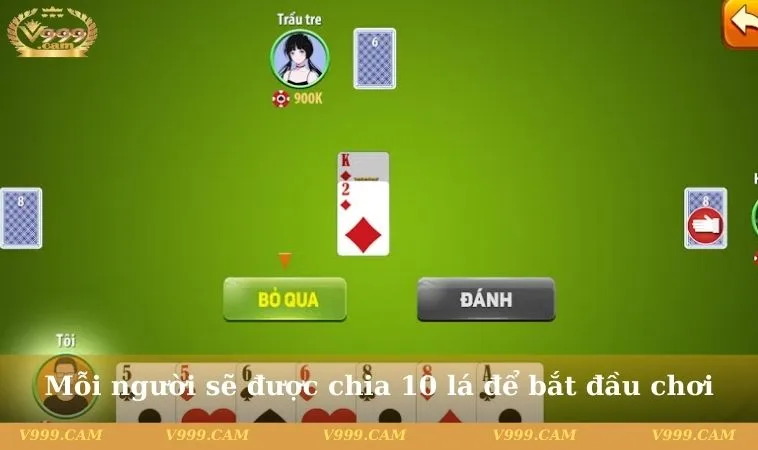 moi nguoi se duoc chia 10 la de bat dau choi Mỗi người sẽ được chia 10 lá để bắt đầu chơi